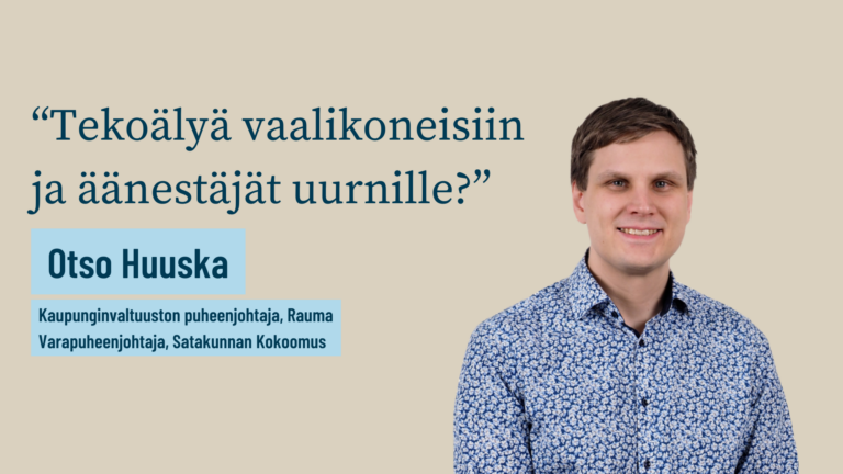 Tekoälyä vaalikoneisiin ja äänestäjät uurnille?