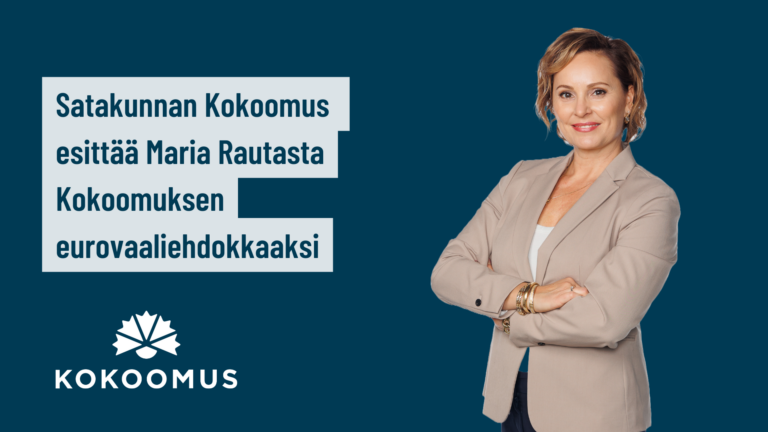 Satakunnan Kokoomus esittää Maria Rautasta Kokoomuksen eurovaaliehdokkaaksi