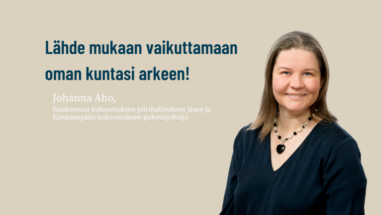 Lähde mukaan vaikuttamaan oman kuntasi arkeen!